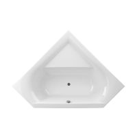 Excellent Supreme wanna narożna 150x150 cm biała WAEX.SUP15WH