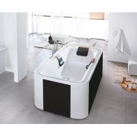 Hoesch Ergo+ wanna wolnostojąca 207,5x107,5 cm prostokątna biała/czarna 6441.010305552