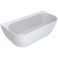 Miraggio Maddalena wanna przyścienna 175x85 cm owalna biały połysk 0001162