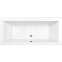 Oltens Selfoss wanna prostokątna 180x80 cm akrylowa biały połysk 10007000