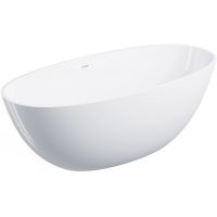 Omnires Shell M+ wanna wolnostojąca 160x75 cm owalna biała SHELLWWZPBP