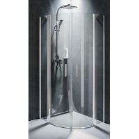 Riho Novik Z309 kabina prysznicowa 90x90 cm półokrągła chrom/szkło przezroczyste G003027120