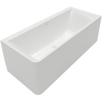 Villeroy & Boch Subway 3.0 wanna przyścienna 180x80 cm prostokątna prawa SilentFlow Stone White UBQ180SBW9CR00TVRW