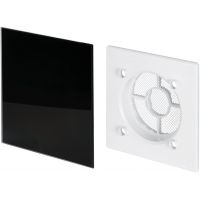Awenta System+ Trax panel ozdobny szklany z ramką czarny połysk (PTGB100P, RWO100)
