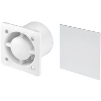 Awenta System+ Silent 100 wentylator ścienno-sufitowy z panelem ozdobnym biały mat (KWS100, PTB100)