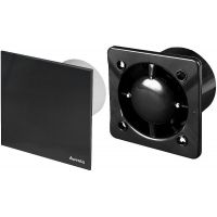 Zestaw Awenta System+ Silent 100H wentylator ścienno-sufitowy z panelem ozdobnym czarny/czarny mat (KWS100CZ, PTCB100M)