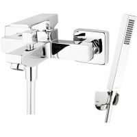 Zestaw Hagser Ulva bateria wannowo-prysznicowa ścienna z kompletem natryskowym Lea Birgit chrom HGR53000036