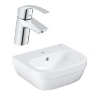 Zestaw Grohe Euro Ceramic umywalka z baterią stojącą Eurosmart New (39324000, 33265002)