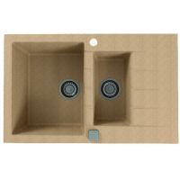 Alveus Cadit 70 zlewozmywak 79x50 cm Granital beżowy 1131359