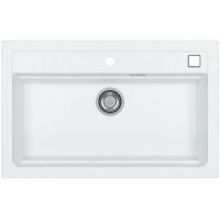 Alveus Atrox 40 zlewozmywak granitowy 79x50 cm Granital biały 1140443