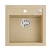 Alveus Formic 20 POP-UP zlewozmywak granitowy 52x51 cm 1-komorowy beżowy 4402055