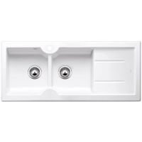 Blanco Idessa 8 S zlewozmywak ceramiczny 116x50 cm lewy biały połysk 516939