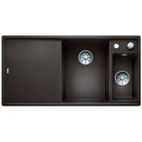 Blanco Axia III 6 S zlewozmywak 100x51 cm z Silgranit PuraDur prawy ze szklaną deską kawowy 523482