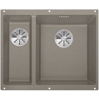 Blanco Subline 340/160-U zlewozmywak granitowy 52,5x40 cm szary/grafitowy/onyx 523565