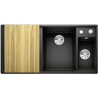 Blanco Axia III 6 S zlewozmywak 100x51 cm z Silgranit PuraDur prawy czarny 525851