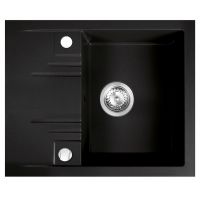 FDesign Carioca zlewozmywak granitowy 58x48 cm grafit FD9-12-4858-22