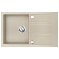 FDesign Carioca zlewozmywak granitowy 78x48 cm piasek FD9-13-4878-88