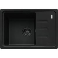 Franke Bliss zlewozmywak granitowy 62x43,5 cm czarny 114.0693.560