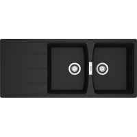 Franke Centro zlewozmywak granitowy 116x50 cm czarny 114.0710.230