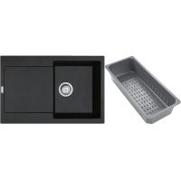 Franke Maris zlewozmywak granitowy z wkładką ociekową 78x50 cm onyx 114.0741.971