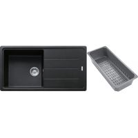 Franke Basis zlewozmywak granitowy z wkładką ociekową 97x50 cm onyx 114.0743.010