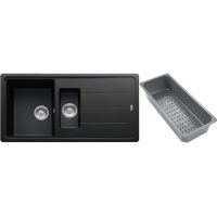 Franke Basis zlewozmywak granitowy z wkładką ociekową 97x50 cm onyx 114.0743.072