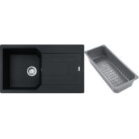 Franke Urban zlewozmywak granitowy z wkładką ociekową 86x50 cm onyx 114.0743.078