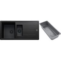 Franke Basis zlewozmywak granitowy z wkładką ociekową 97x50 cm onyx 114.0743.087