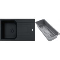 Franke Urban zlewozmywak granitowy z wkładką ociekową 78x50 cm onyx 114.0743.099