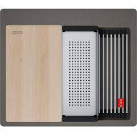 Franke Kanon KNG PRO 610-53 FTL zlewozmywak granitowy 59x51 cm łupkowy szary 114.0749.633