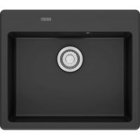 Franke Mythos MYK 610-52 zlewozmywak ceramiczny 59x51 cm czarny mat 124.0749.515
