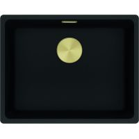 Zestaw Franke Maris MRG Gold 110-52 zlewozmywak 52x40 cm Fragranite onyx ze złotym kompletem maskującym (1250687253, 1120639055, 1330630111, 1120717470)