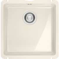 Franke KubusX zlewozmywak ceramiczny 40,5x40 cm kremowy połysk 126.0738.287