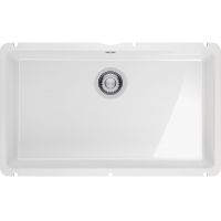 Franke KubusX zlewozmywak ceramiczny 70,5x40 cm biały połysk 126.0738.294