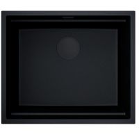 Globalo Miralio zlewozmywak granitowy 56x47 cm czarny MIRALIO_60_1_BLACK_BL_MAT