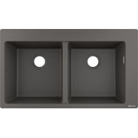 Hansgrohe S 51 zlewozmywak granitowy 88x41,5 cm szary kamień 43316290