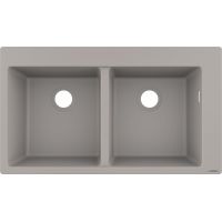 Hansgrohe S 51 zlewozmywak granitowy 86x49 cm szary/grafitowy/onyx 43316380