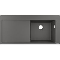 Hansgrohe S 51 zlewozmywak granitowy 74,5x41,5 cm kamienny szary 43314290