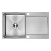 Laveo Marmara zlewozmywak stalowy 76x44 cm stal SAM_011T