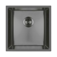 Oltens Stalvask zlewozmywak stalowy 1-komorowy 44x44 cm czarny 71100300