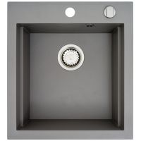 Pyramis Siros zlewozmywak granitowy 47x51,5 cm szary 070084401