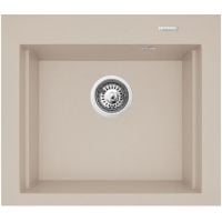 Pyramis Siros zlewozmywak granitowy 57x51,5 cm beżowy 070084801