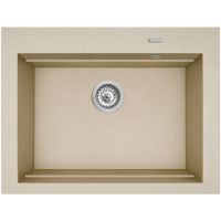 Pyramis Siros zlewozmywak granitowy 67x51,5 cm beżowy 070094101