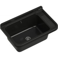 Pyramis Neo Plus umywalka ogrodowa 58,4x38 cm czarna nakrapiana 070179701