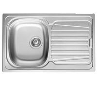 Pyramis Sparta zlewozmywak stalowy 79x40 cm stal 100125701