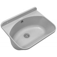 Pyramis Standard umywalka ogrodowa 46x36 cm biała 070178501