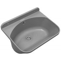 Pyramis Standard umywalka ogrodowa 46x36 cm szara 070178601