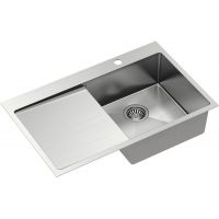 Quadron Russel 111 zlewozmywak stalowy 78x49 cm wpuszczany prawa komora stal szlachetna HB7912-RBS