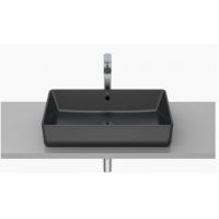 Roca Gap umywalka 60x37 cm prostokątna nablatowa czarny mat A3270Y2080