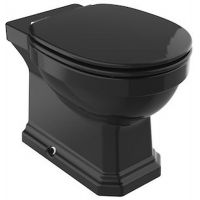 Roca Carmen miska WC stojąca Rimless czarny połysk A3440A9560